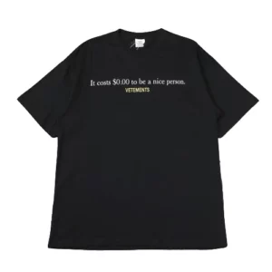 It Costs $0.00 To Be A Nice Person Tee Black
