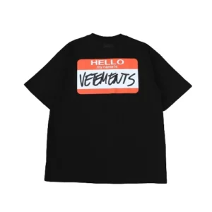 Vetements ‘My Name Is’ Shirt Black